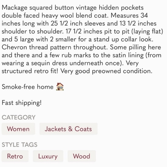 Mackage Retro Tailored Long Wool Jacket - Picture 15 of 15